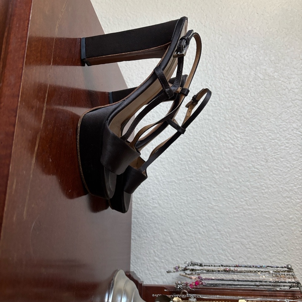 Prada Espresso Brown Strappy Heels